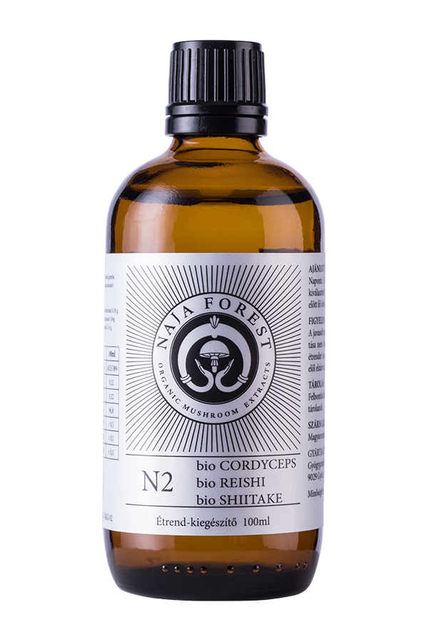 Naja Forest N2 bio Cordyceps, bio Reishi, bio Shiitake étrend-kiegészítő, 50 ml